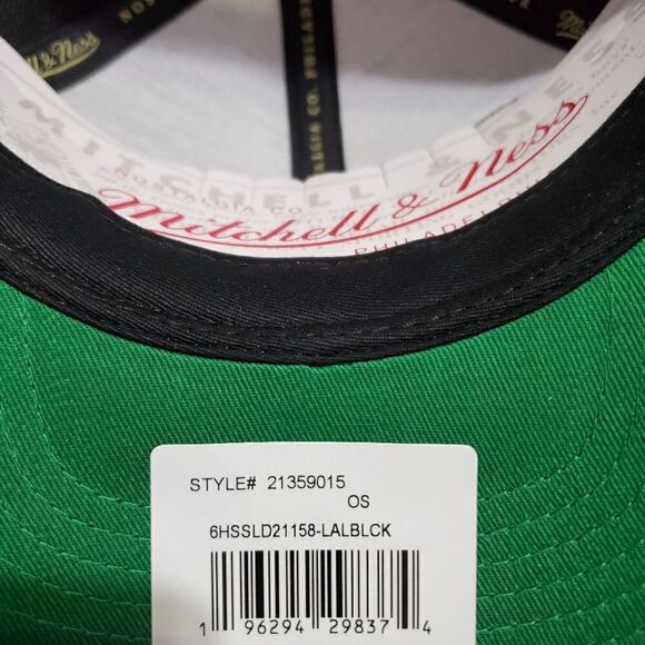 LA Lakers Draft 1996 Shadow Mitchell & Ness Hat Snapback Cap Kobe Bryant NWT - Picture 9 of 11